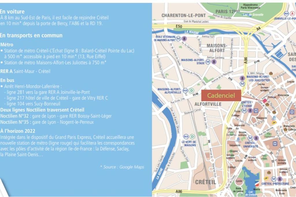 Entire Appartment, 2 Rooms Confortable At Creteil Luaran gambar